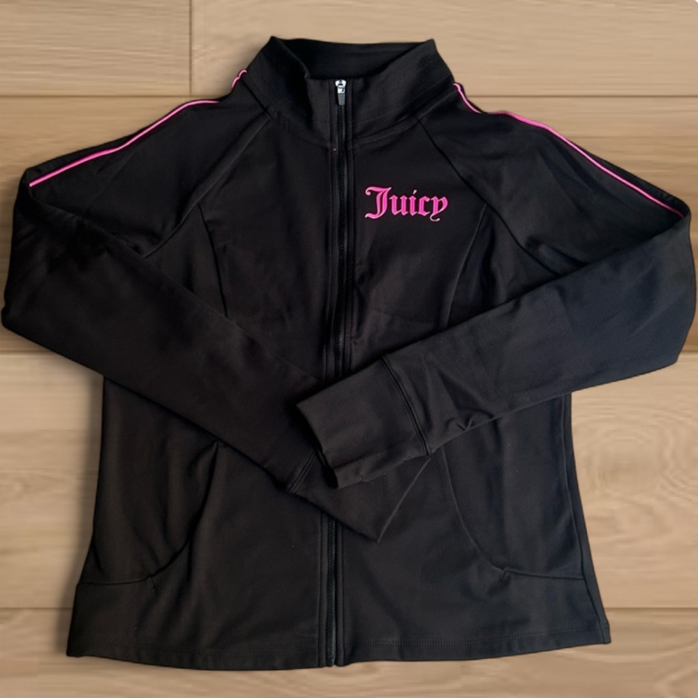 *SOLD* 🎀 Contrast Piped Collared Track Jacket Juicy Couture Medium NWT - Picture 5 of 9